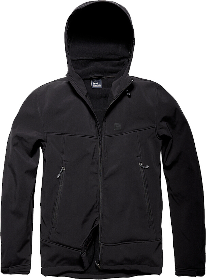 Vintage Industries Alford Softshell Bunda černá M Obrázek 1