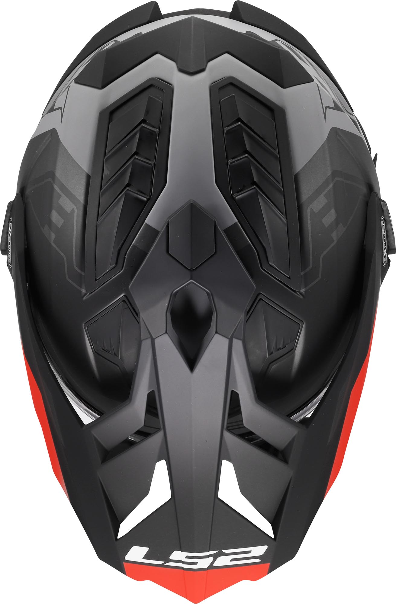LS2 MX701 Explorer Hexa Enduro Helmet black/grey/red S (55/56) Figure 9