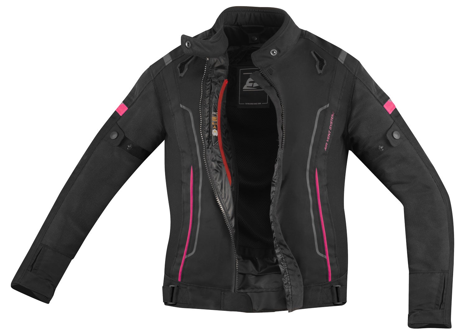 Bogotto Vysio imperméable 3in1 dames moto textile veste noir/rose M Figure 4
