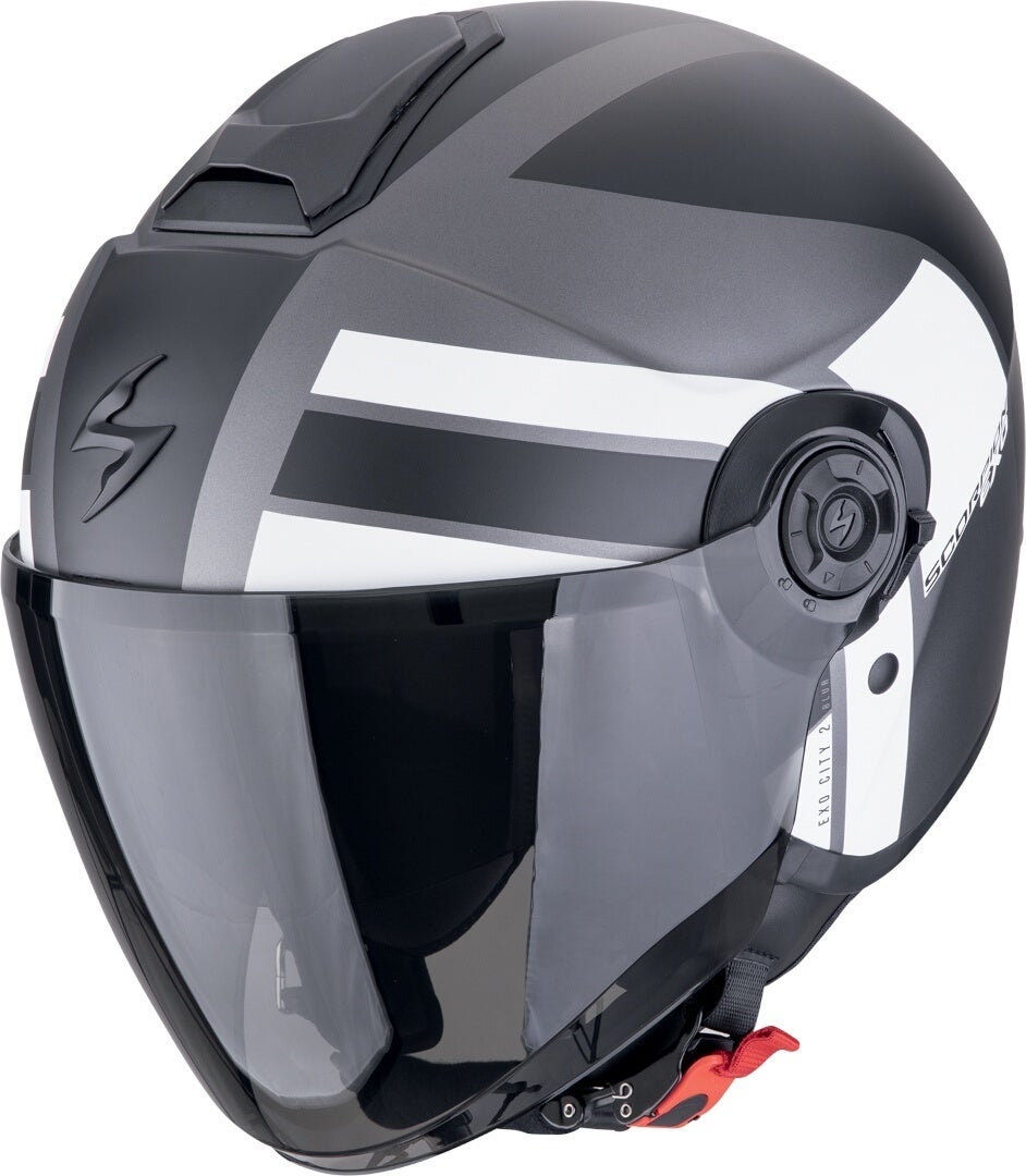 Scorpion EXO-City II Blur Jet hjelm sort mat/grå/hvid L (58/59) Figur 1
