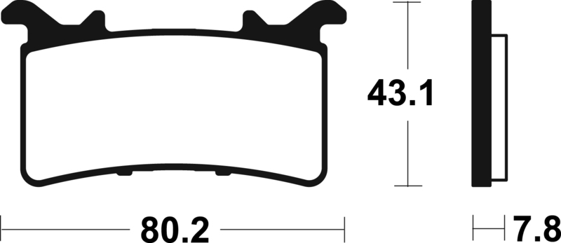 TECNIUM Sintrade metallbromsbelägg - MTR485 Figur 2