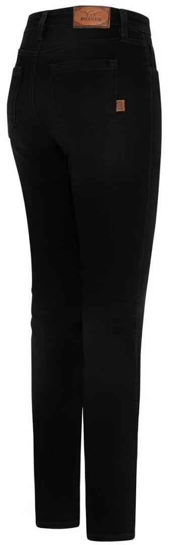 Rokker RT Mid Waist Slim Dame Motorcykel Jeans Sort 32/30 Figur 2