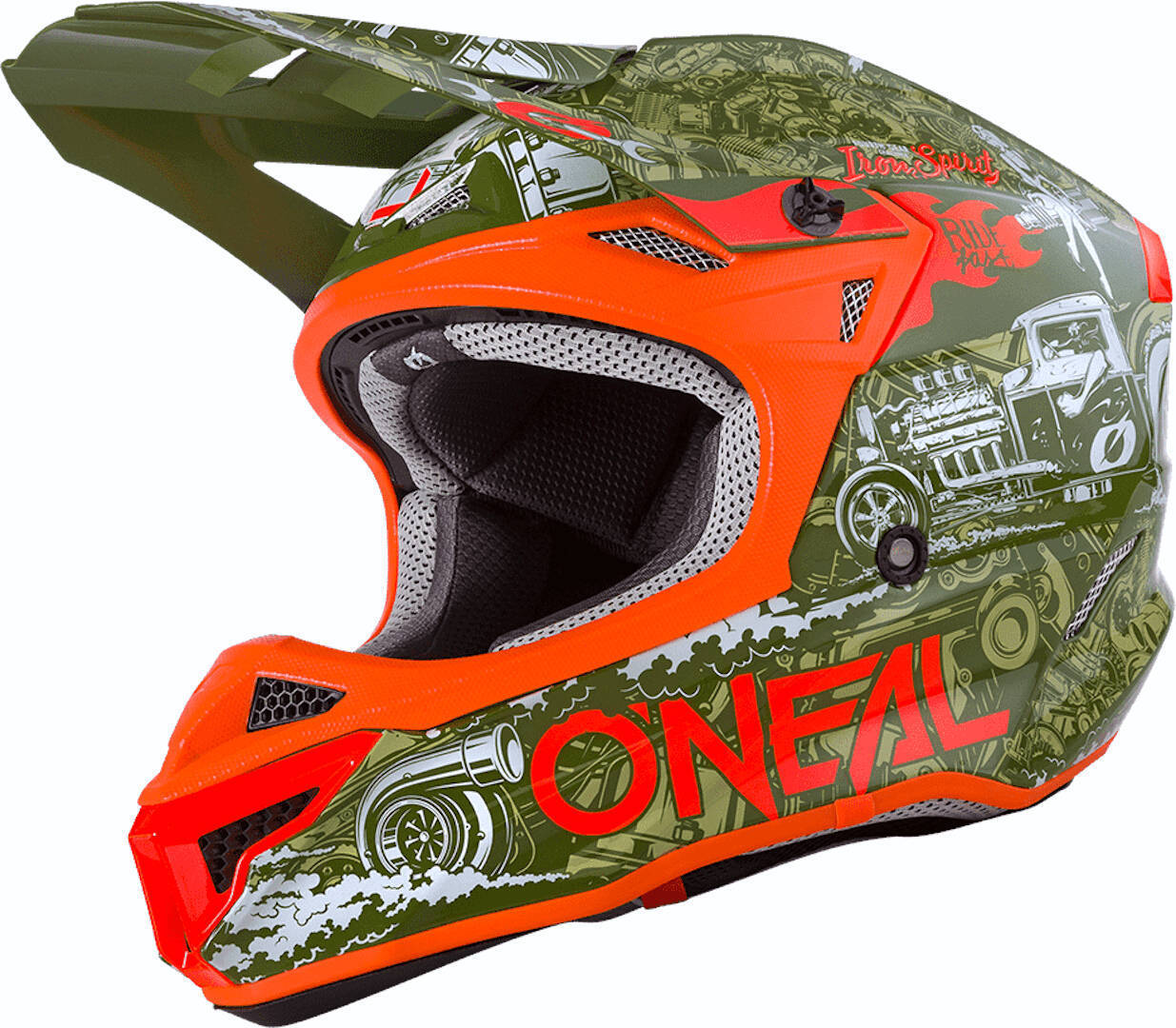 Oneal 5Series Polyacrylite HR Casque de motocross Vert XXL (63/64) Figure 1