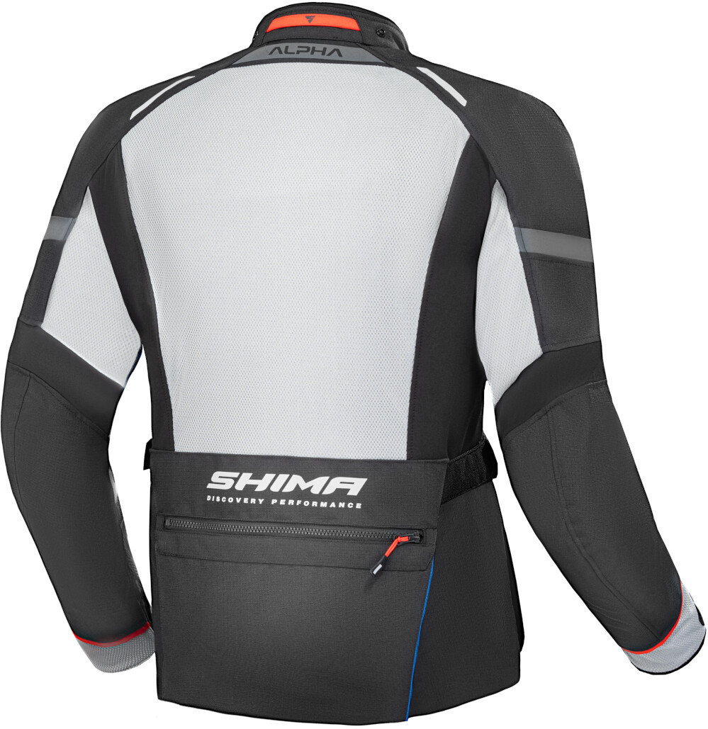 SHIMA Alpha waterproof Motorcycle Textile Jacket black/grey/blue L Figure 2