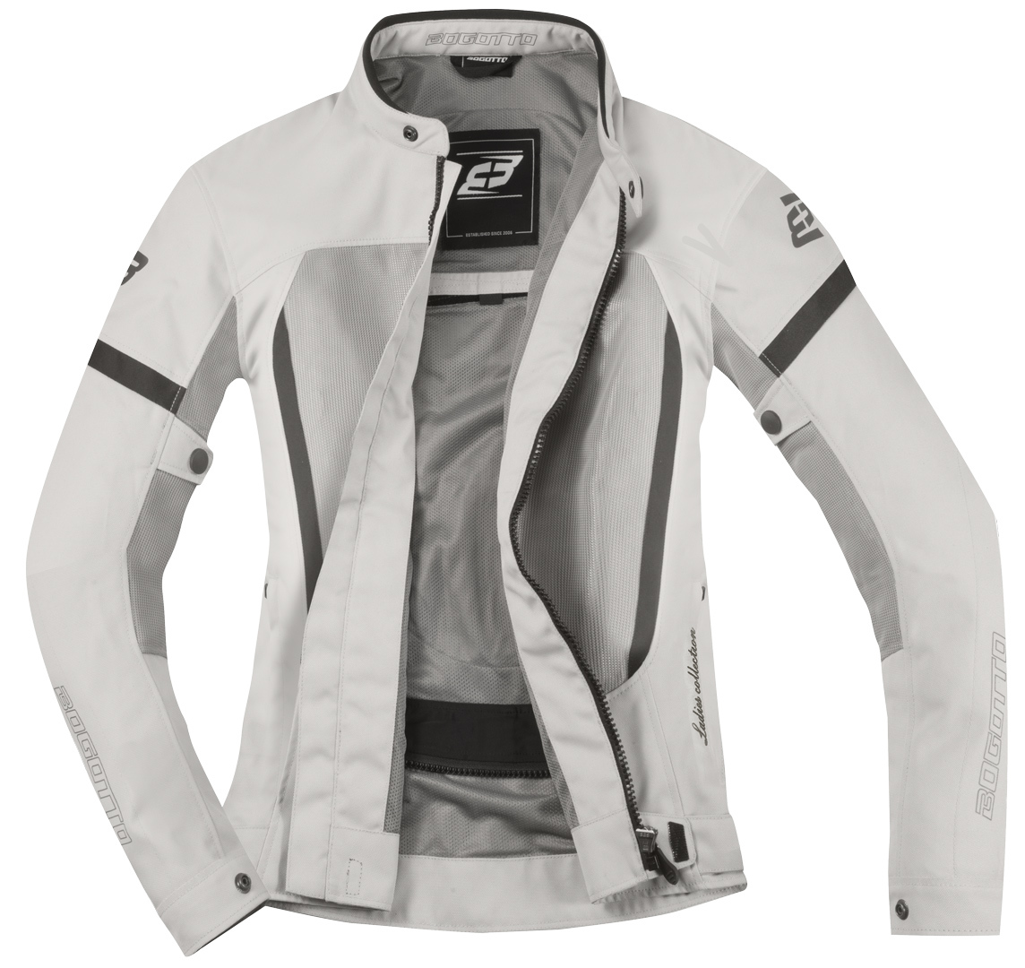 Bogotto Alastor Air Mesh Damer Motorcykel Textil Jacka grå XS Figur 4