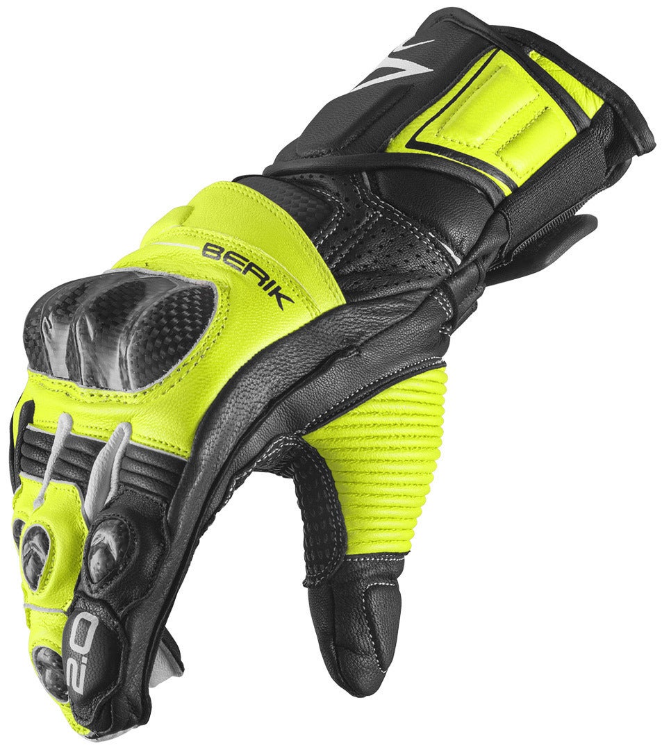 Berik ST-Evo Motorradhandschuhe gelb/schwarz S Abbildung 4