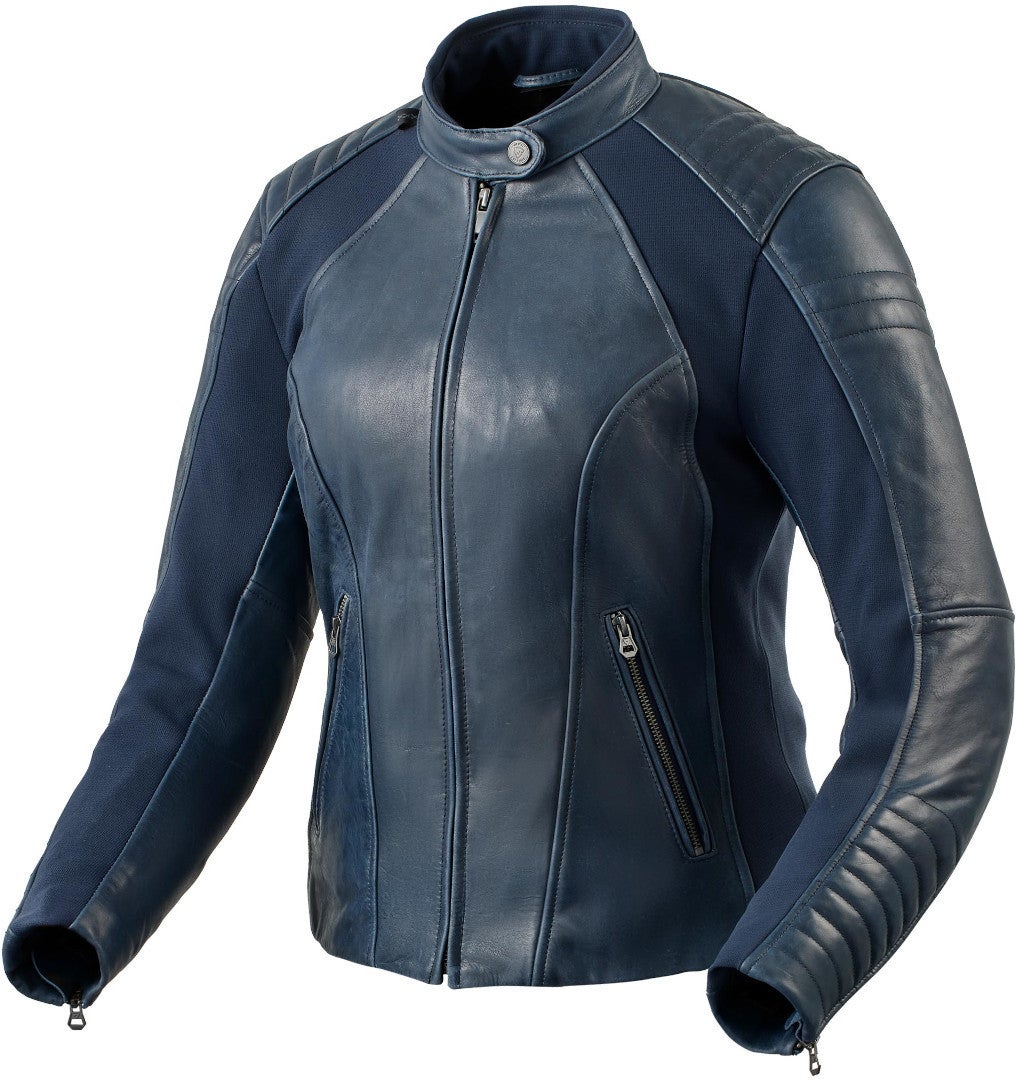 Revit Coral Ladies Motorcycle Leather Jacket dark blue 38 Figure 1