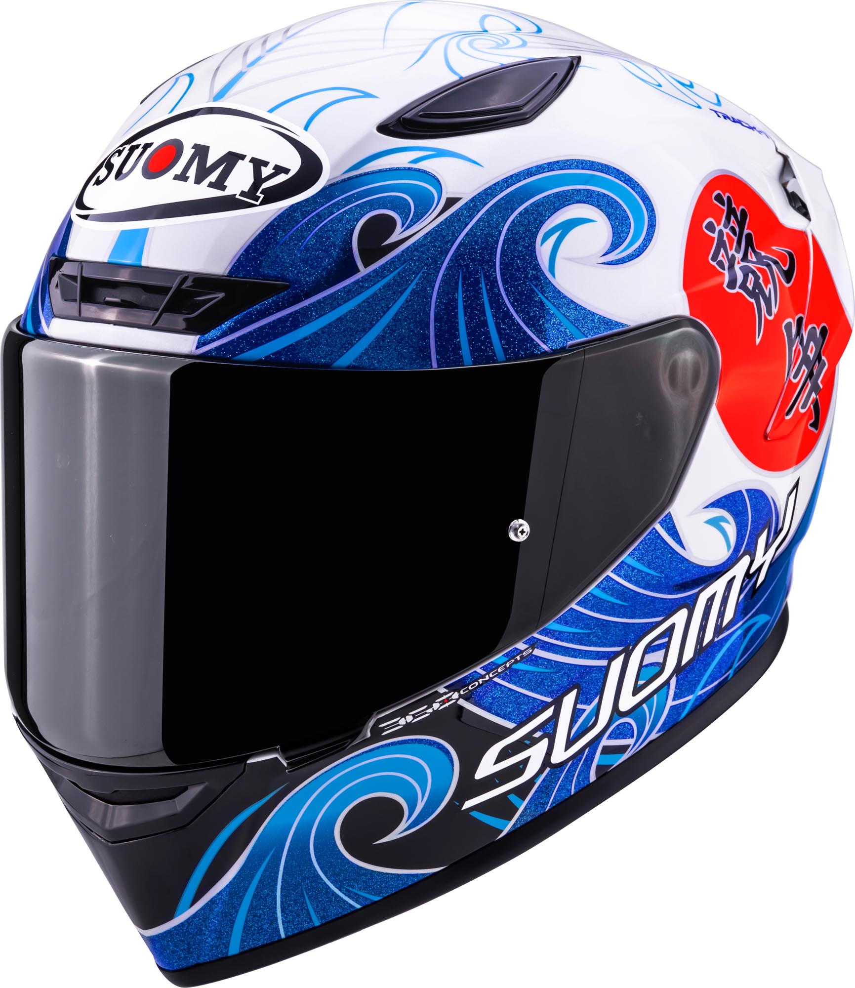 Suomy Track-1 Waves Elmetto bianco/blu M (57/58) Figura 1