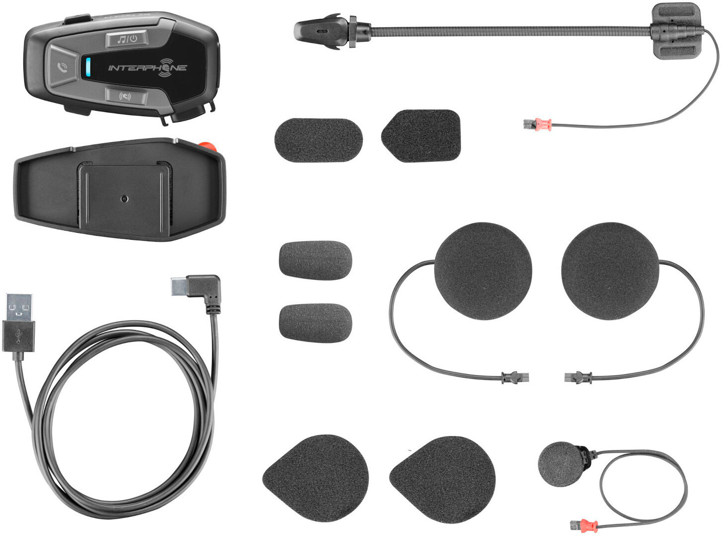 Interphone U-COM 6R Kommunikationssystem i ett paket Figur 6