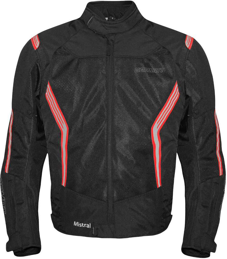 Germot Mistral Motorcycle Textile Jacket black/red L Figure 1