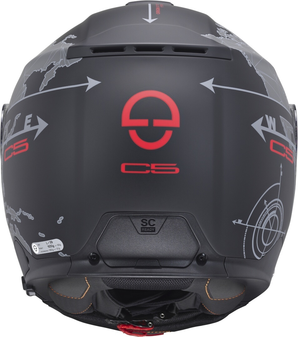 Schuberth C5 Globe Opklapbare helm zwart/grijs M (57) Figuur 6