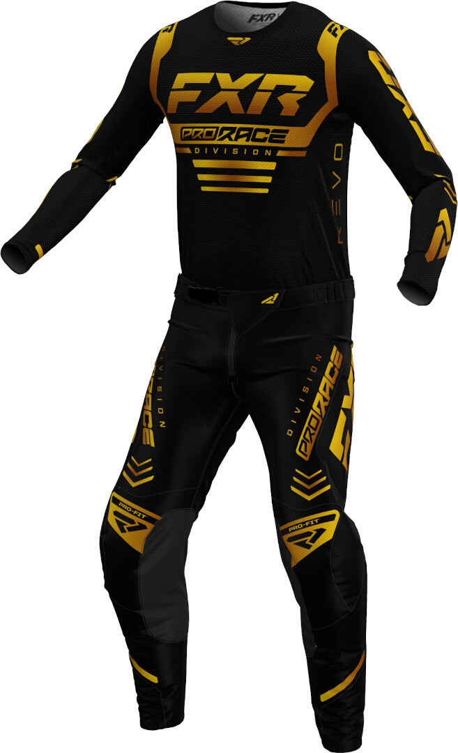 FXR Revo 2024 Motocross trøje Sort/guld L Figur 3