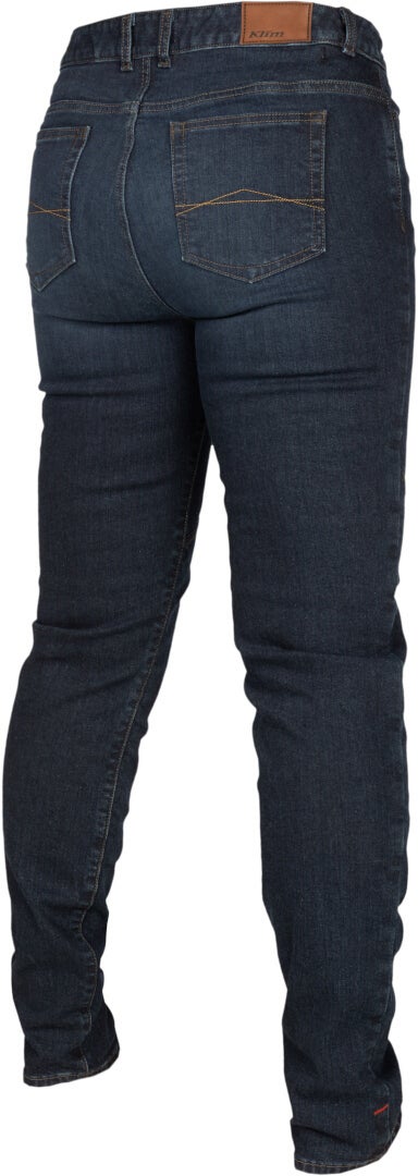 Klim Betty Tapered Stretch Dame Motorcykel Jeans mørkeblå 4/30 Figur 6