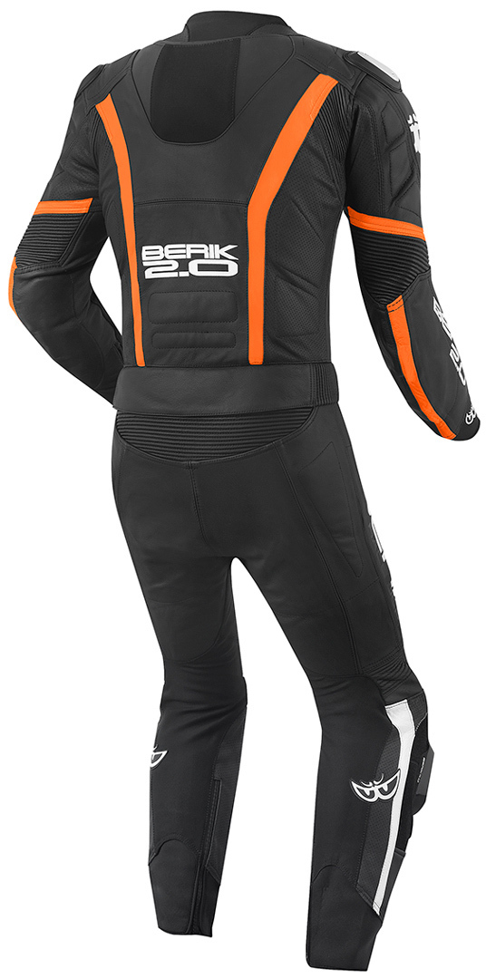 Berik Losail Two Piece Motorcycle Leather Suit black/orange 60 Figure 2