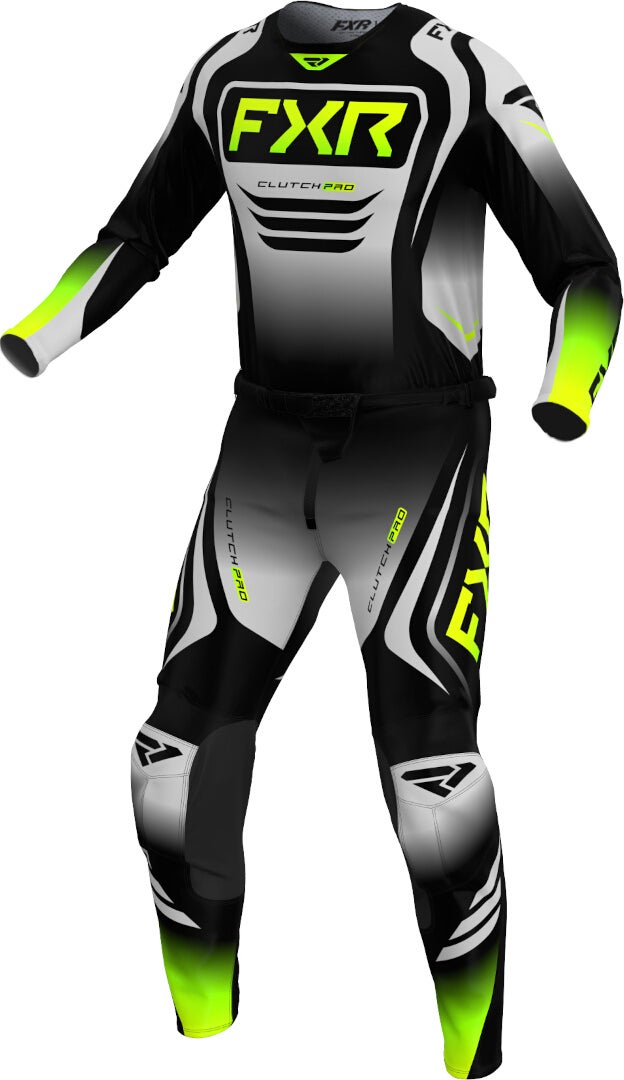 FXR Clutch Pro 2025 Motocross bukser sort/grøn 32 Figur 3