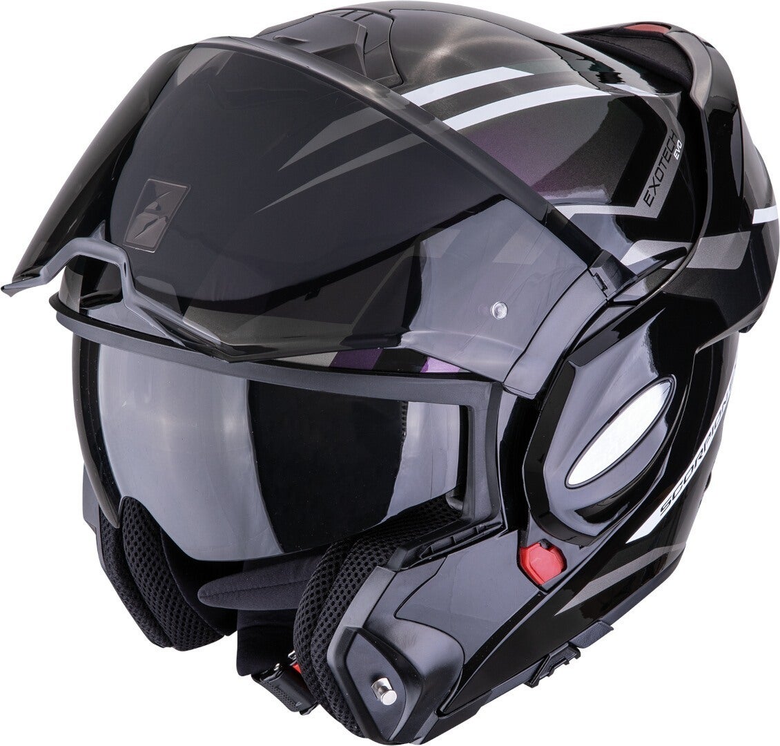 Scorpion EXO Tech Evo Furio Casco nero/viola/argento M (57/58) Figura 2