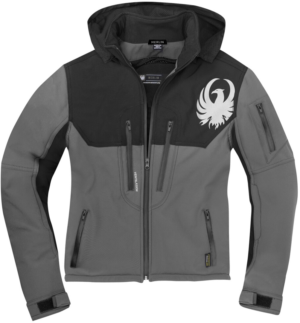 Merlin Dune Giacca Softshell Grigio scuro/nero M Figura 5