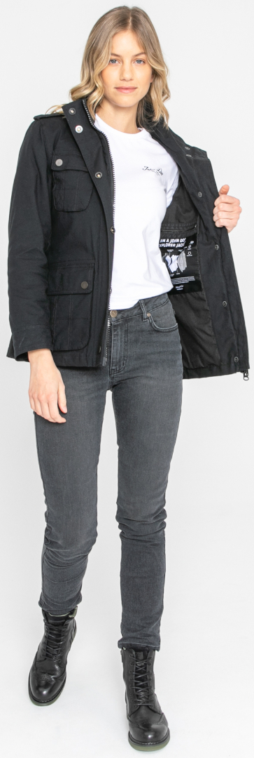John Doe Explorer XTM Damen Motorrad Textiljacke schwarz M Abbildung 11