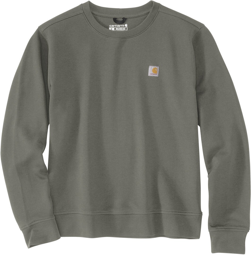 Carhartt Relaxed Fit Midweight French Terry Crewneck Dames Sweatshirt Olive M Figuur 1
