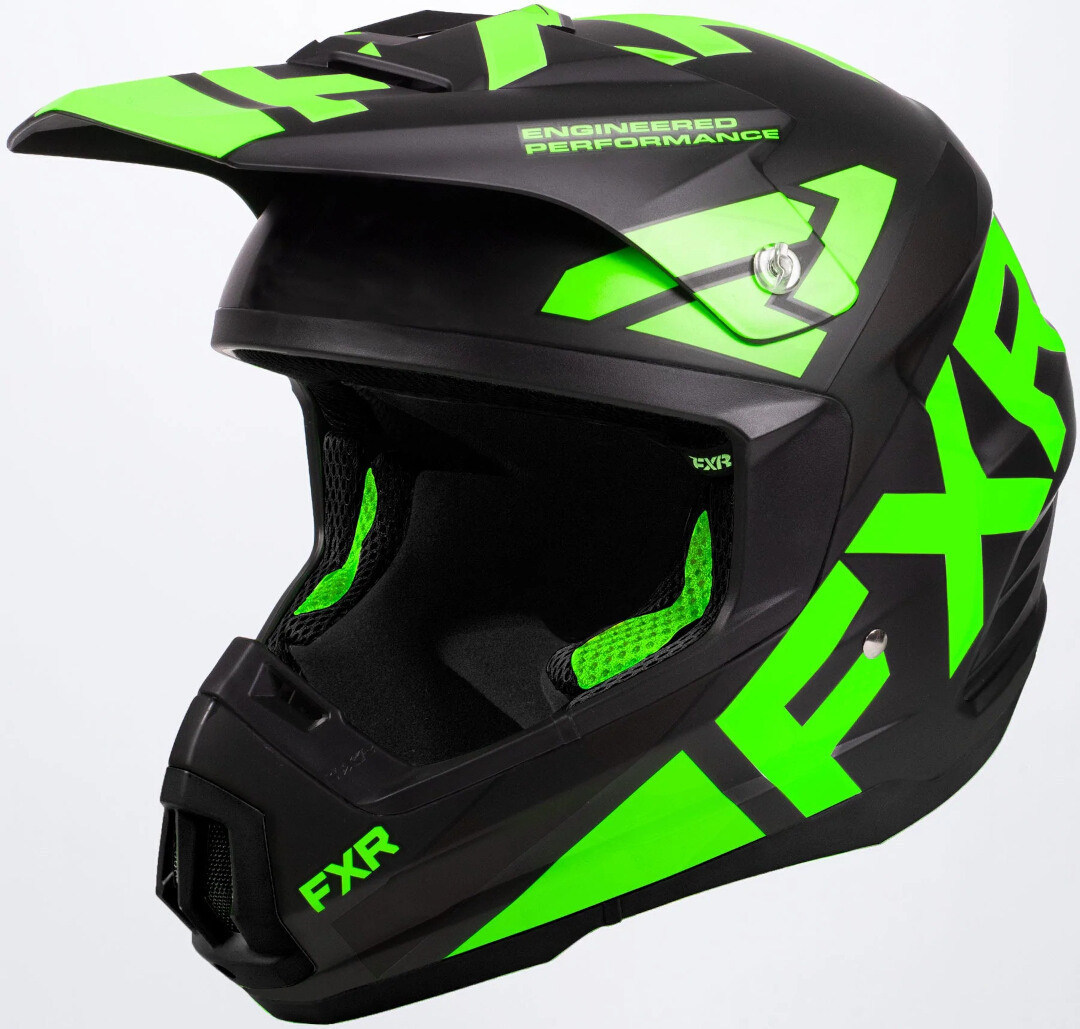FXR Torque Team Snescooterhjelm sort/grøn S (55/56) Figur 1