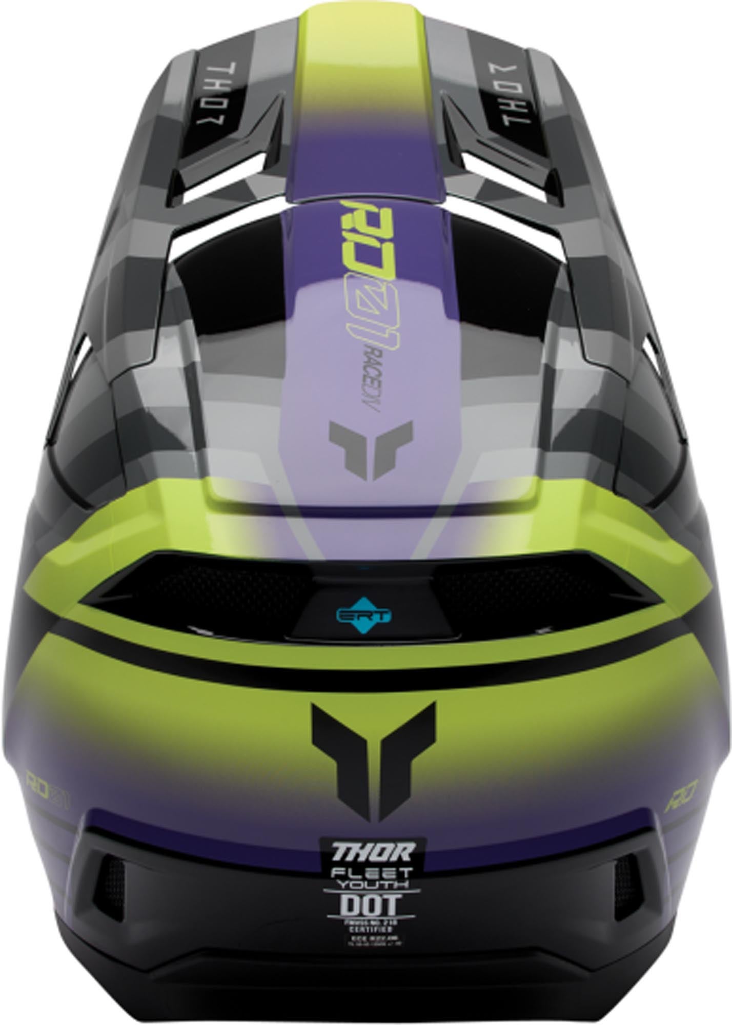 Thor Fleet Camber Mládežnická motokrosová helma Černá/fialová M (49/50) Obrázek 3