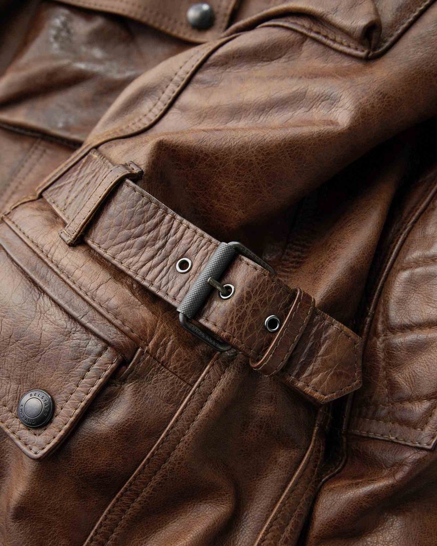Belstaff Turner Motorcycle Leather Jacket brown 4XL Figure 2