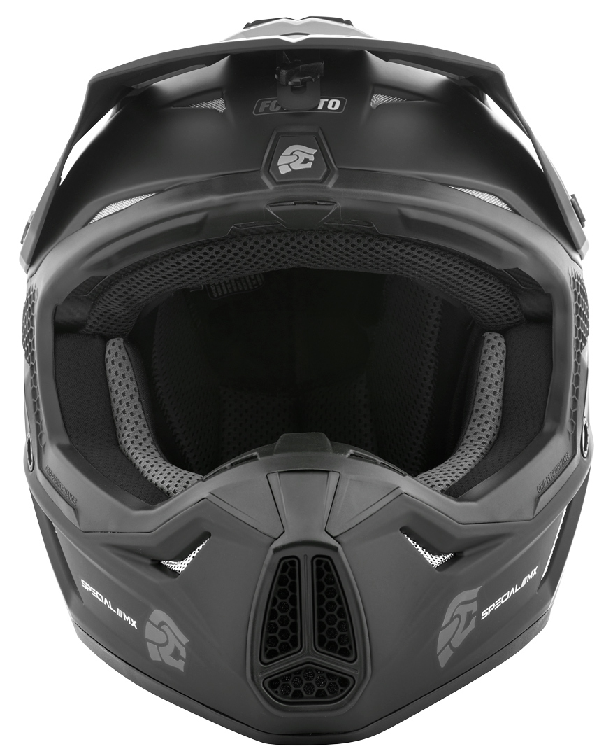FC-Moto Merkur Straight Cască de motocross alb/negru XS Figura 4