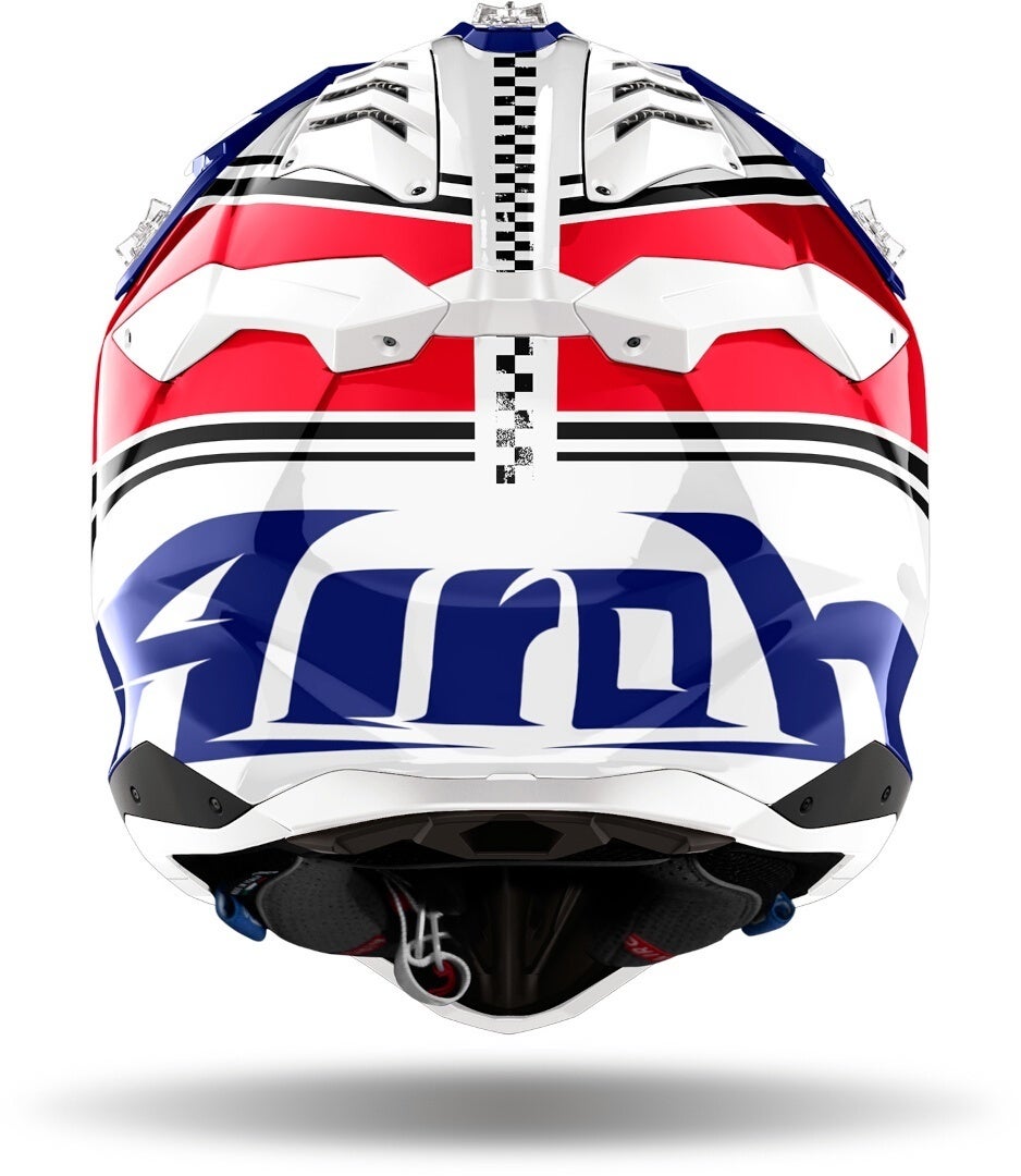 Airoh Aviator 3 Hima Motocross Helm weiß/blau/rot L (59/60) Abbildung 2