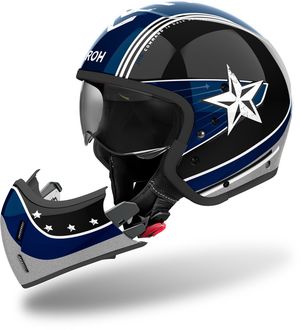 Airoh J110 Command Casque jet noir/bleu L (59/60) Figure 2