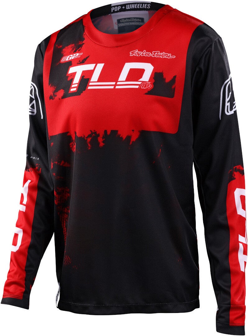 Troy Lee Designs GP Astro Motocross trøje til unge rød/sort L Figur 1