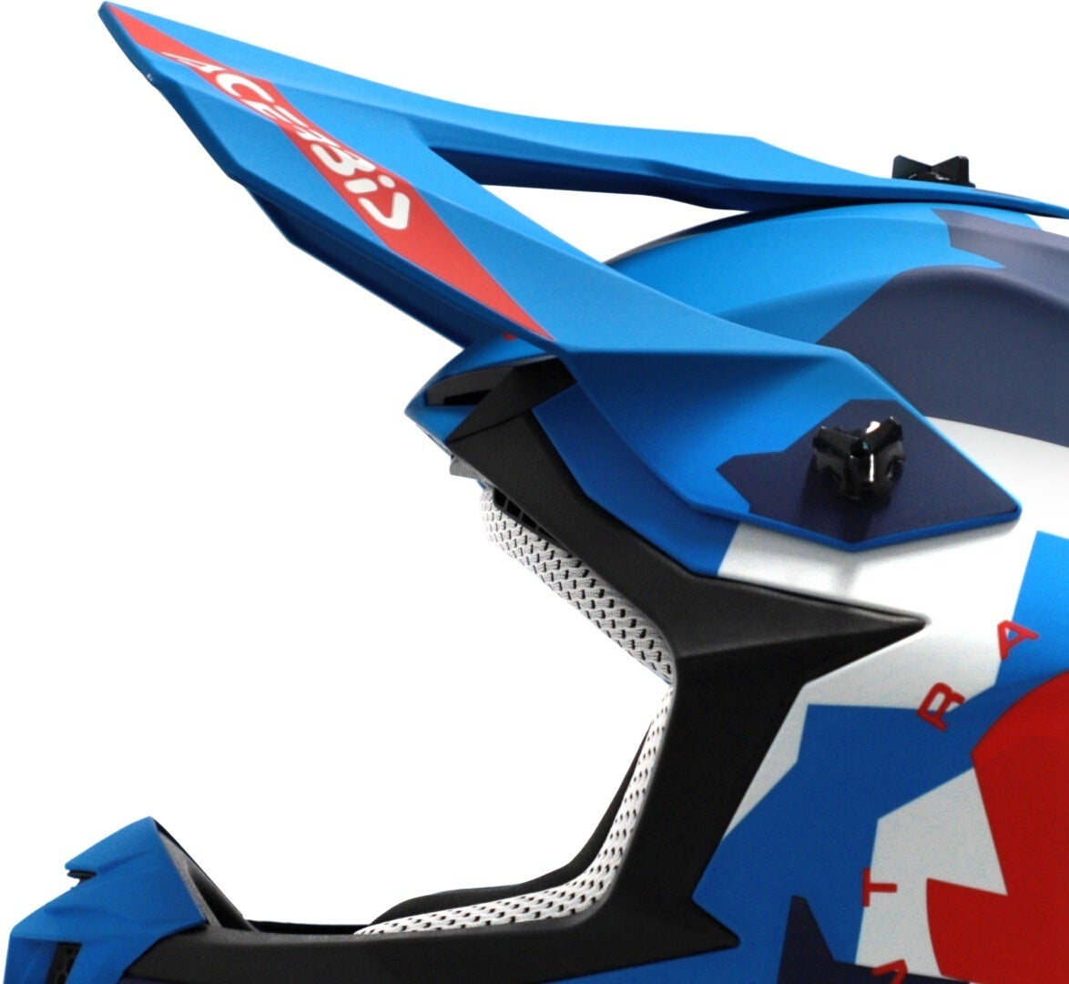 Acerbis Linear Graphic Motocross Helm blau matt/rot M (57/58) Abbildung 3