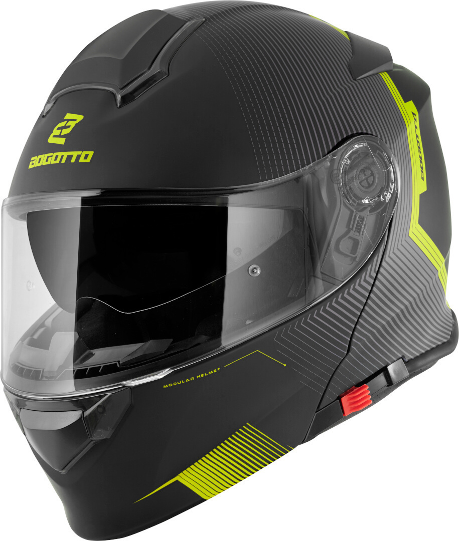 Bogotto H271 Wayke Cască Negru mat/galben 2XL Figura 3