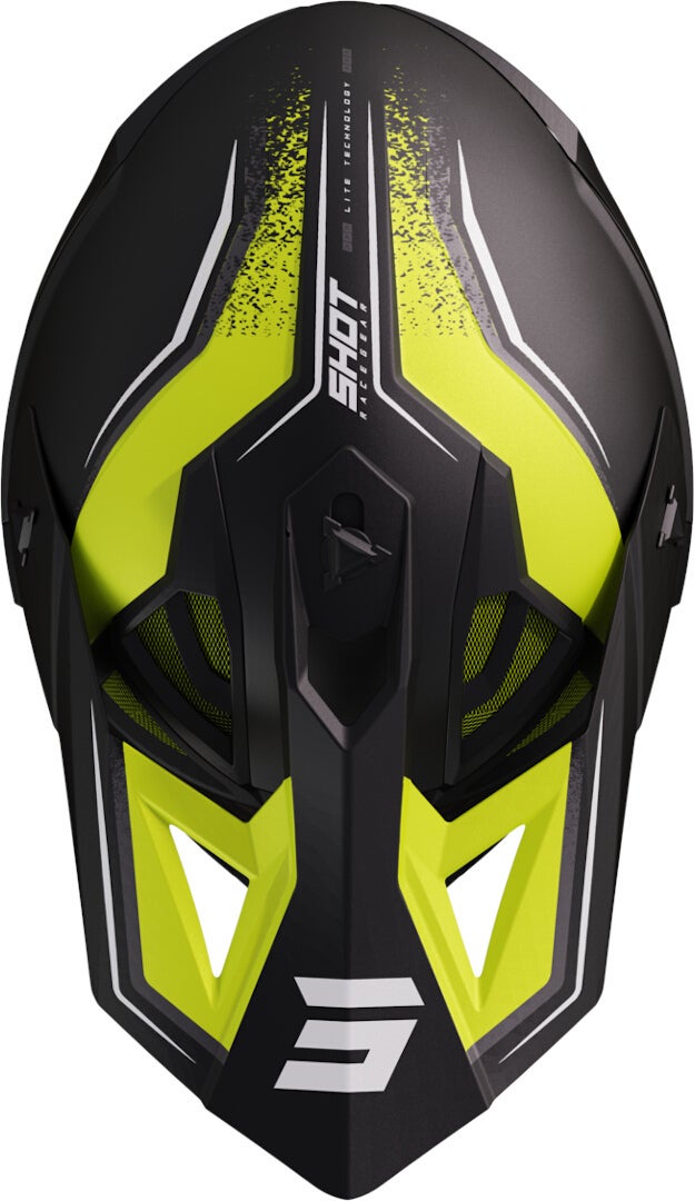 Shot Lite Prism Motorcross helm Zwarte matt/neon Verlies (59/60) Figuur 2