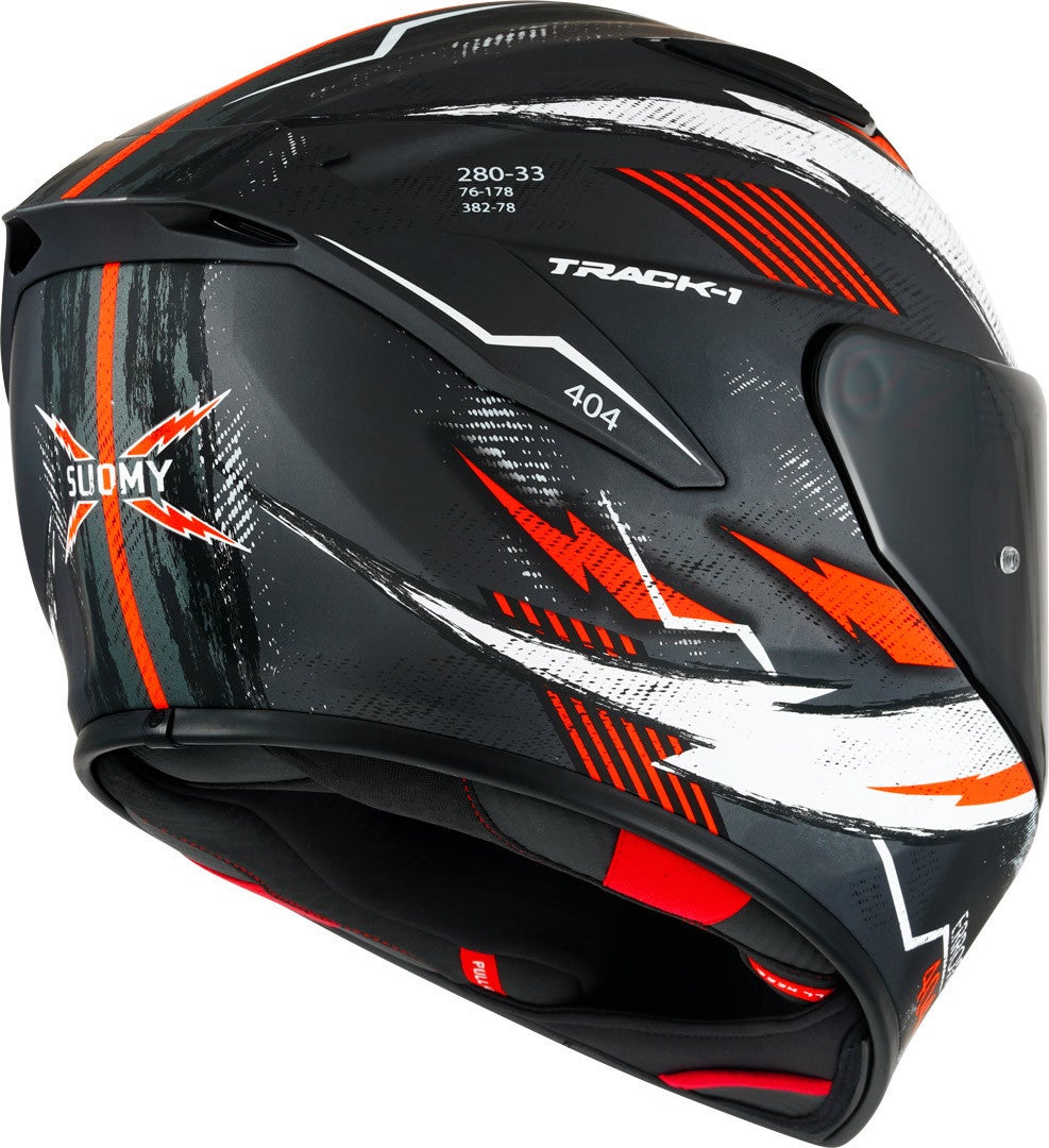 Suomy Track-1 404 Helm grau/schwarz/rot M (57/58) Abbildung 2