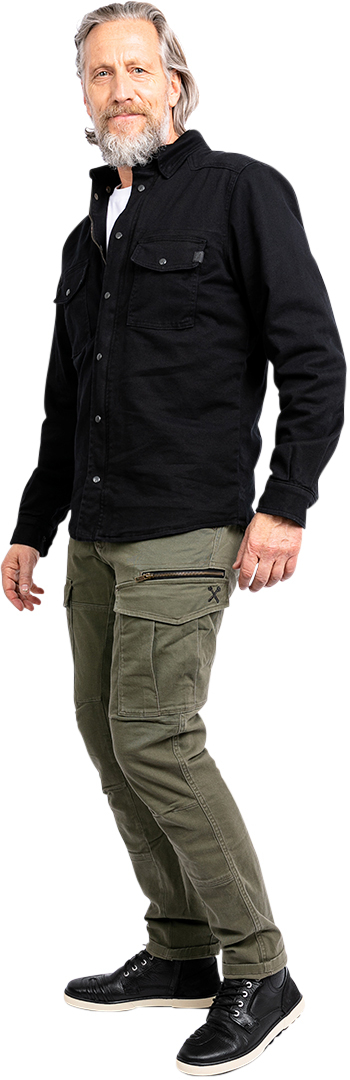 John Doe Stroker Cargo XTM Motorcycle Textile Pants olive 32 L36 Figure 6