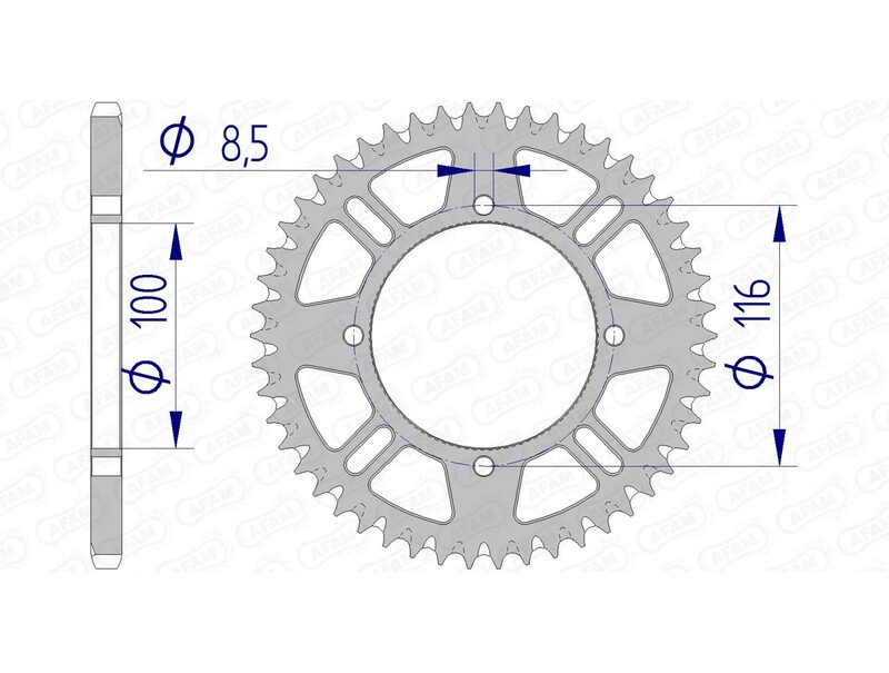 AFAM Corona de aluminio antibarro ultraligera 17104420 Figura 2