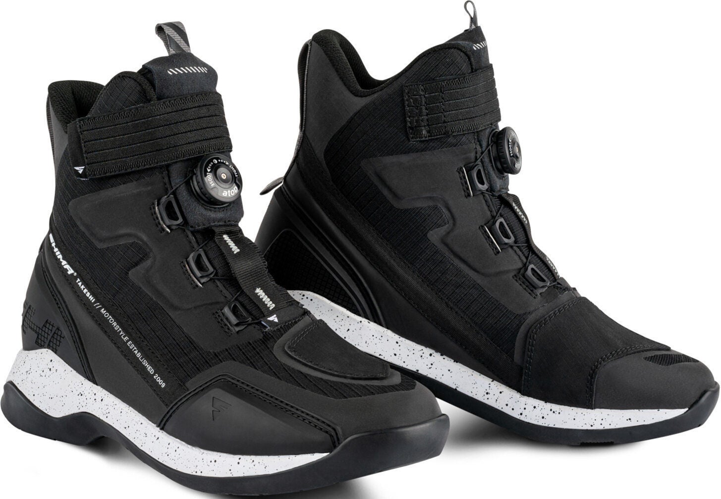 SHIMA Takeshi Botas de Motocicleta preto/branco 42 Figura 1