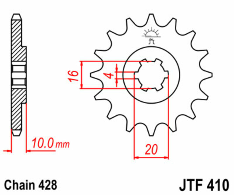 RUOTA JT Pignone standard in acciaio 410 - 428 Figura 3
