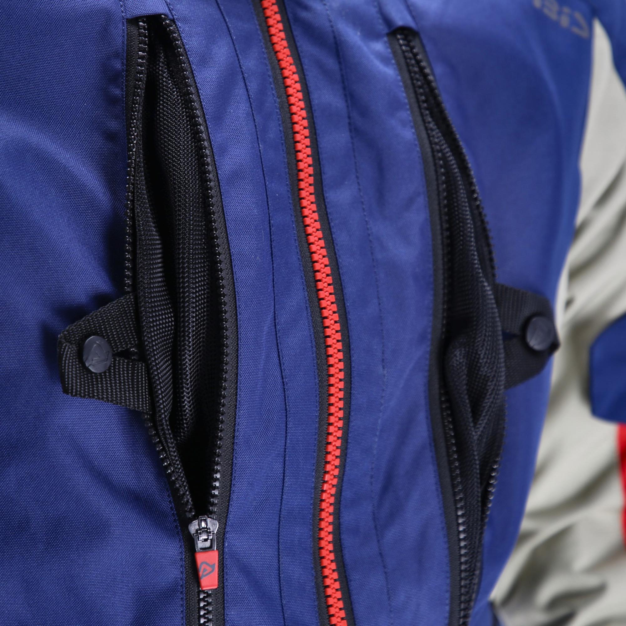 Acerbis X-Travel 2.0 Motorrad Textiljacke blau/rot L Abbildung 6