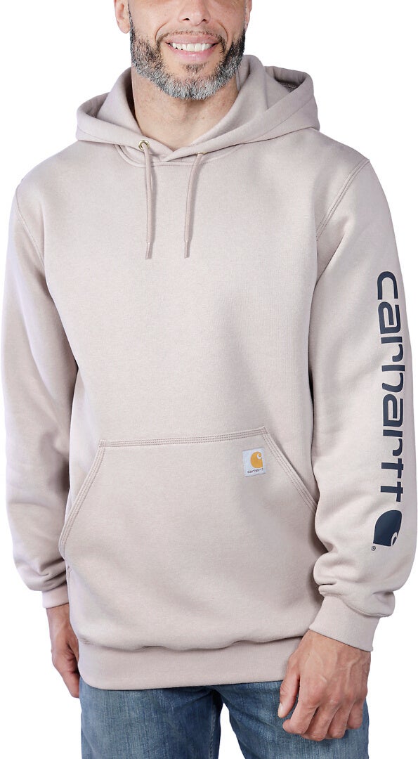 Carhartt Midweight Sleeve Logo Hoodie white/black XXL Figure 3