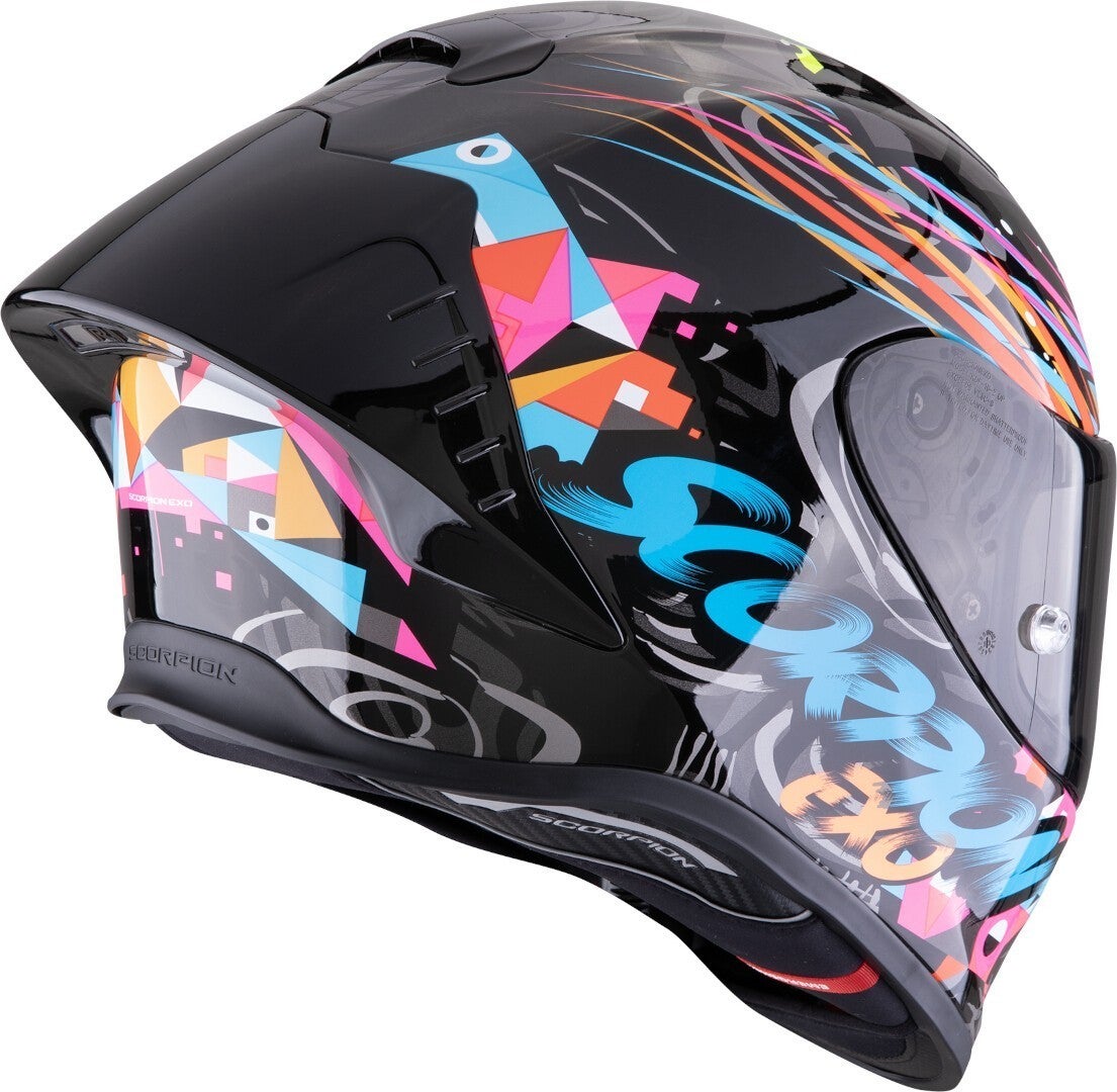 Scorpion EXO R1 Evo II Air Savage Helm schwarz/blau/gelb XL (61/62) Abbildung 2