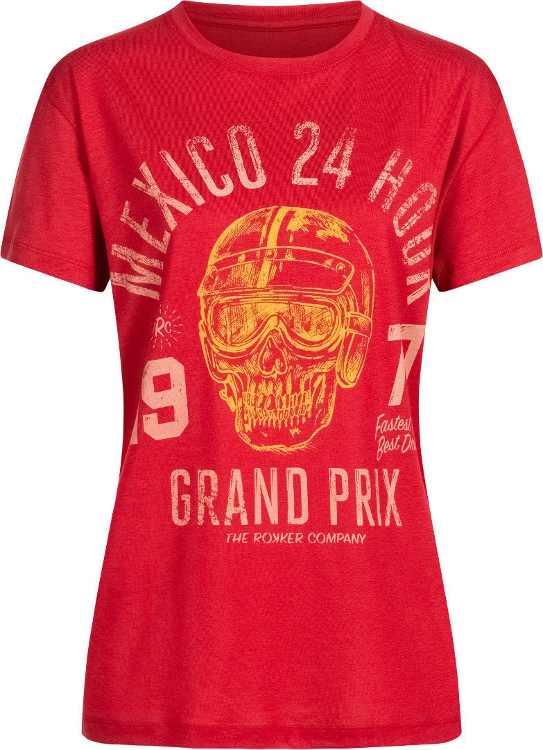 Rokker Mexico Loose Camiseta feminina vermelho S Figura 1