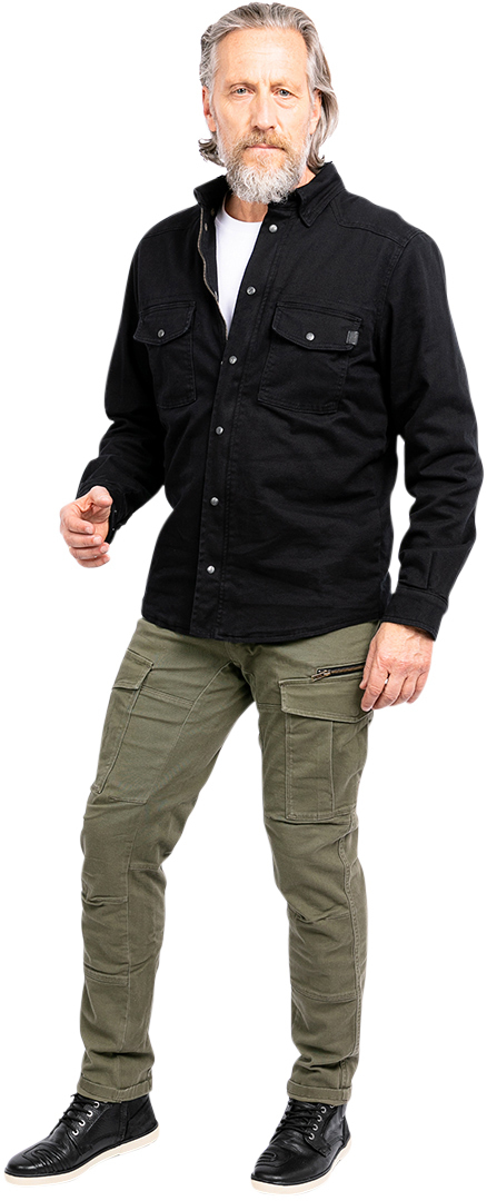 John Doe Stroker Cargo XTM Motorrad Textilhose oliv 33 L32 Abbildung 19