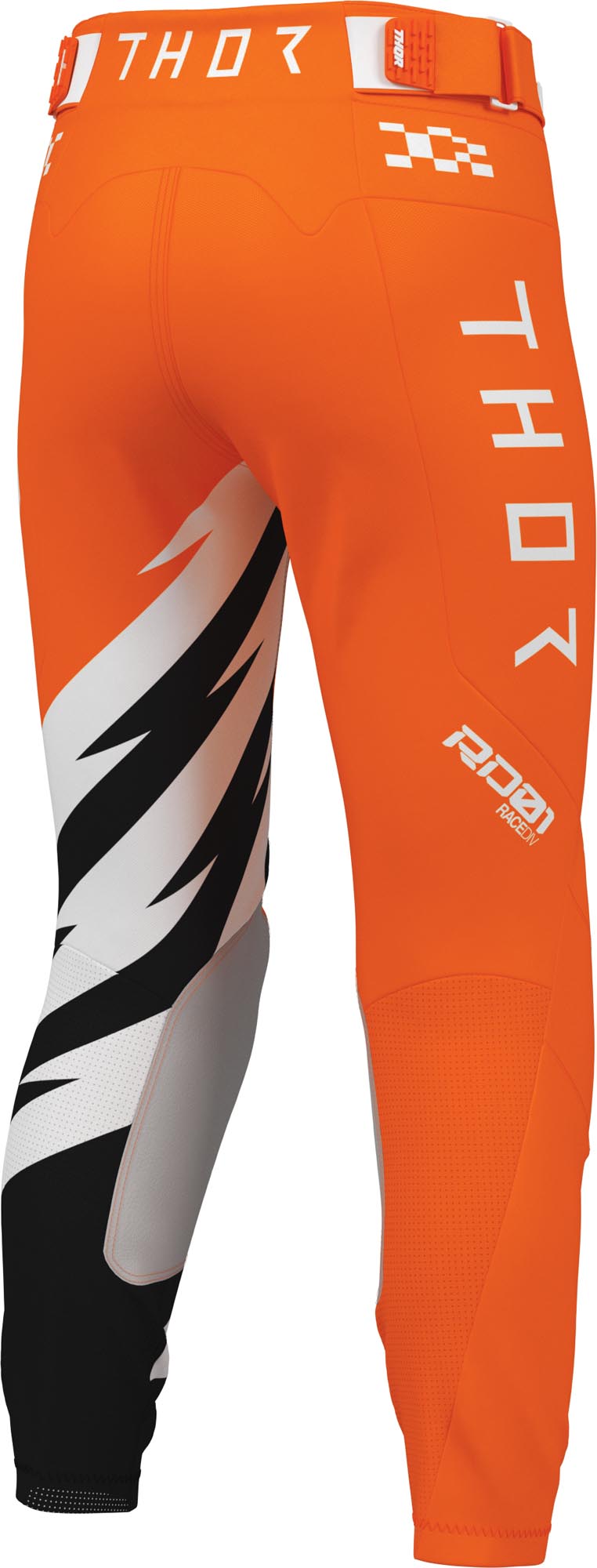 Thor Launchmode Shockie Ungdoms motocrossbukser sort/orange 20 Figur 3