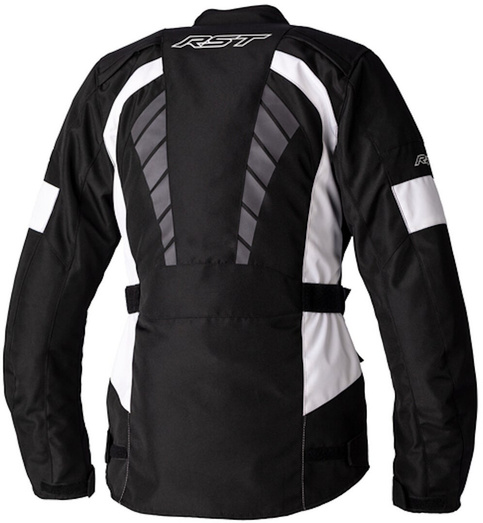 RST Alpha 5 waterdichte dames motorfiets textiel jas zwart/wit XL Figuur 2