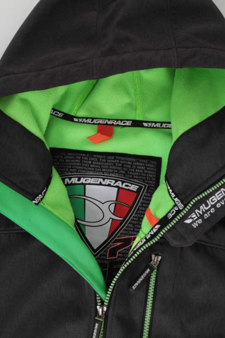 MUGENRACE Pista-BA Softshell Jacket black/green/anthracite M Figure 3