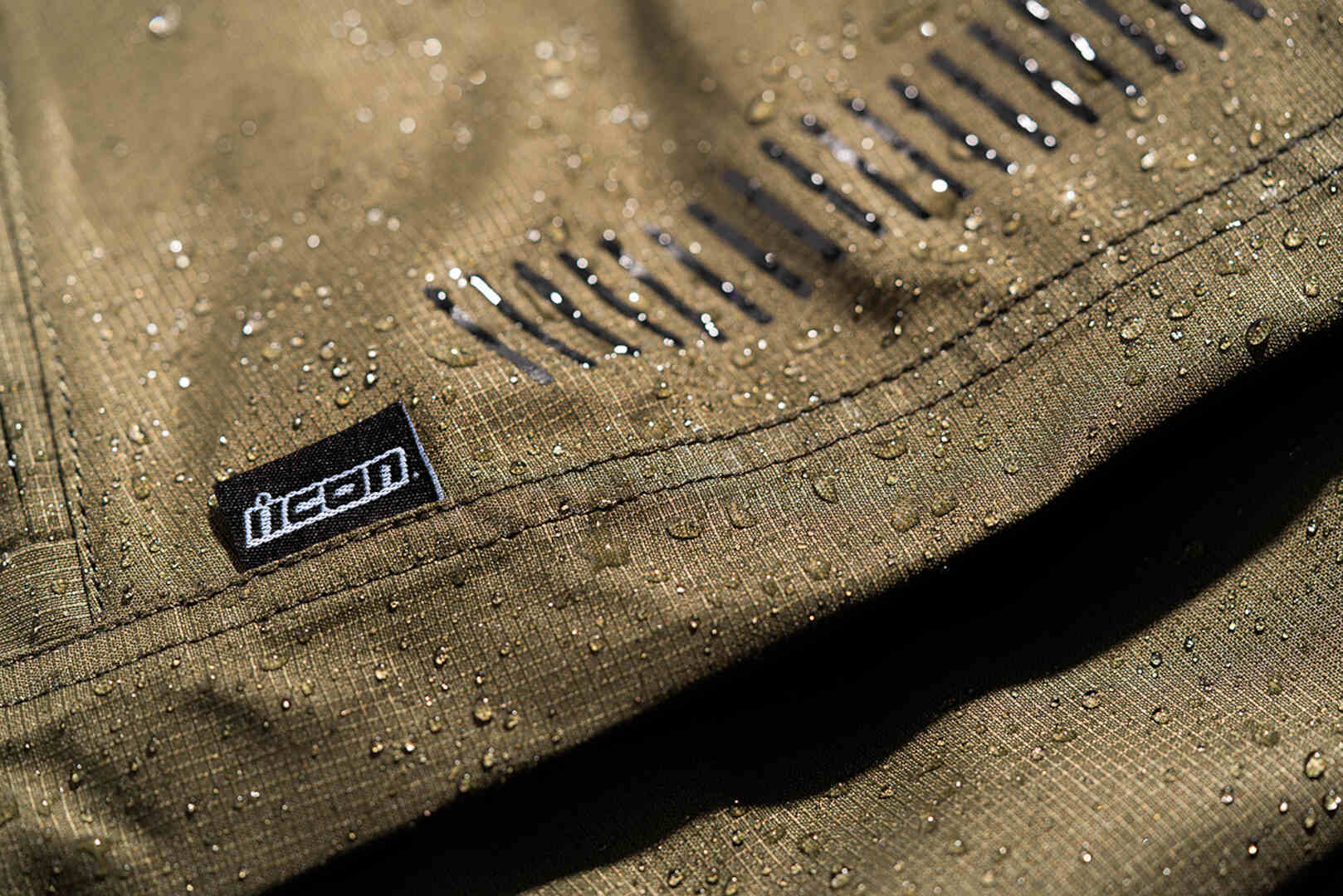 Icon PDX 3 wasserdichte Motorrad Textilhose oliv M Abbildung 7