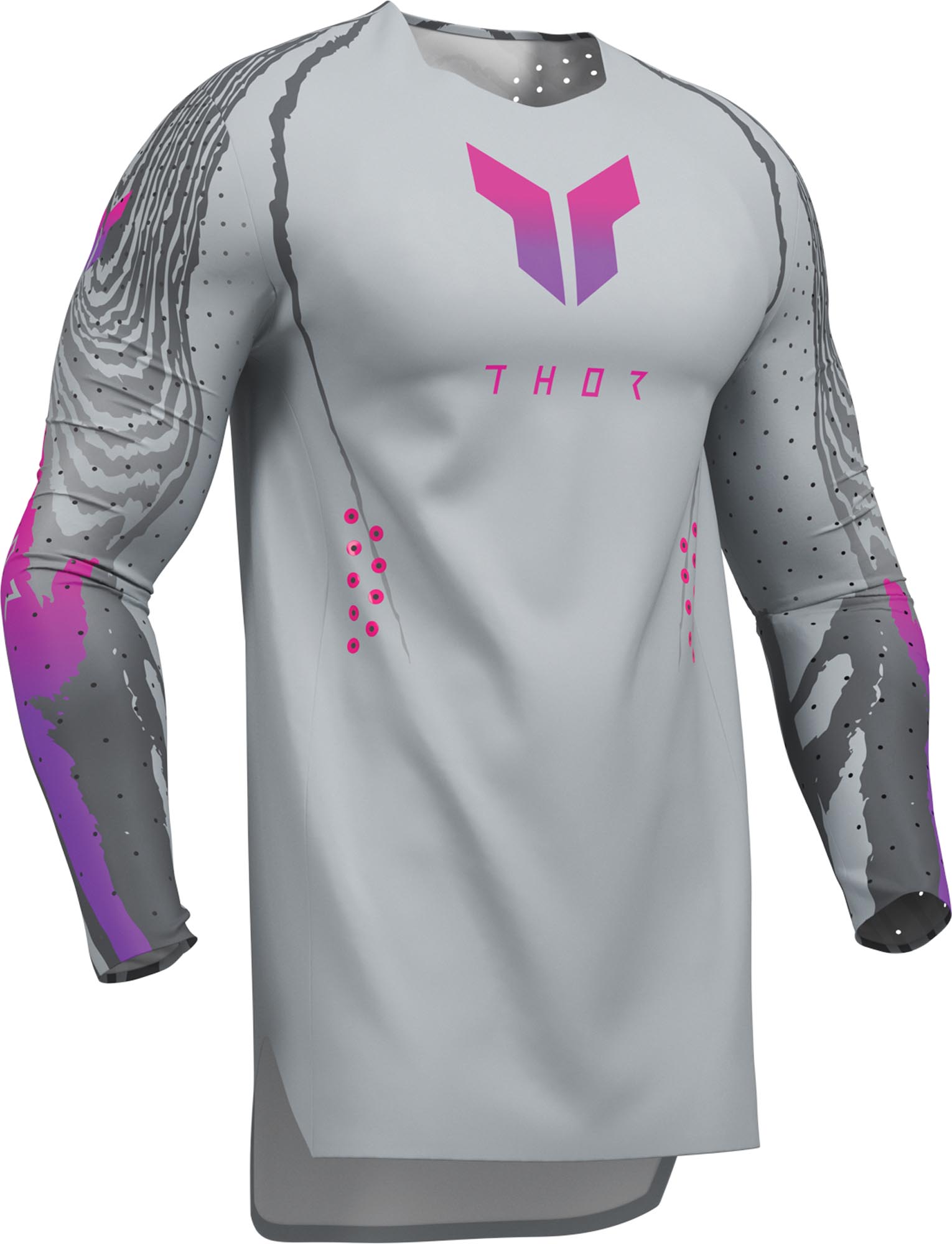 Thor Sportmode Damascus Мотокроссовая майка серый M Рисунок 4