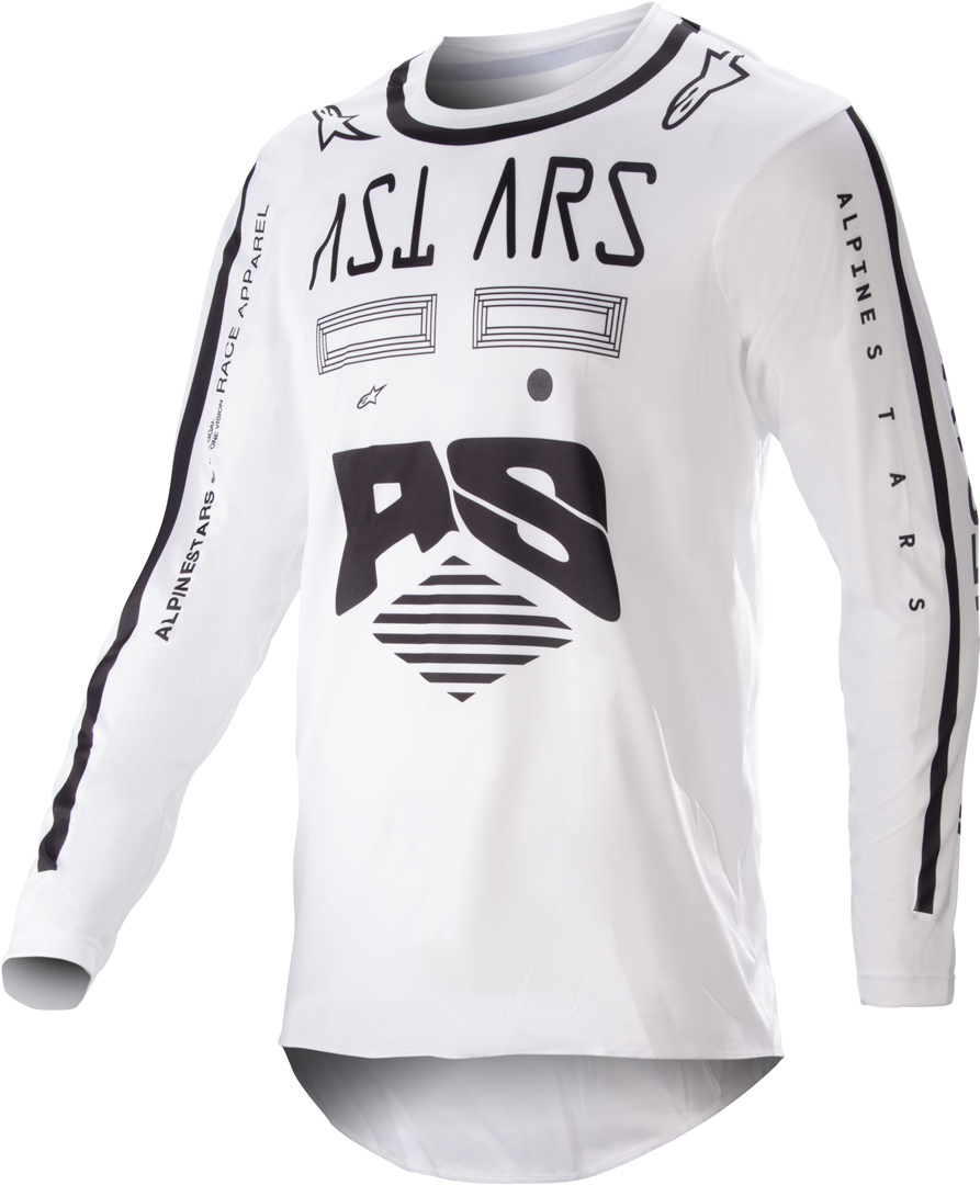 Alpinestars Racer Found Motocross Jersey weiß M Abbildung 1