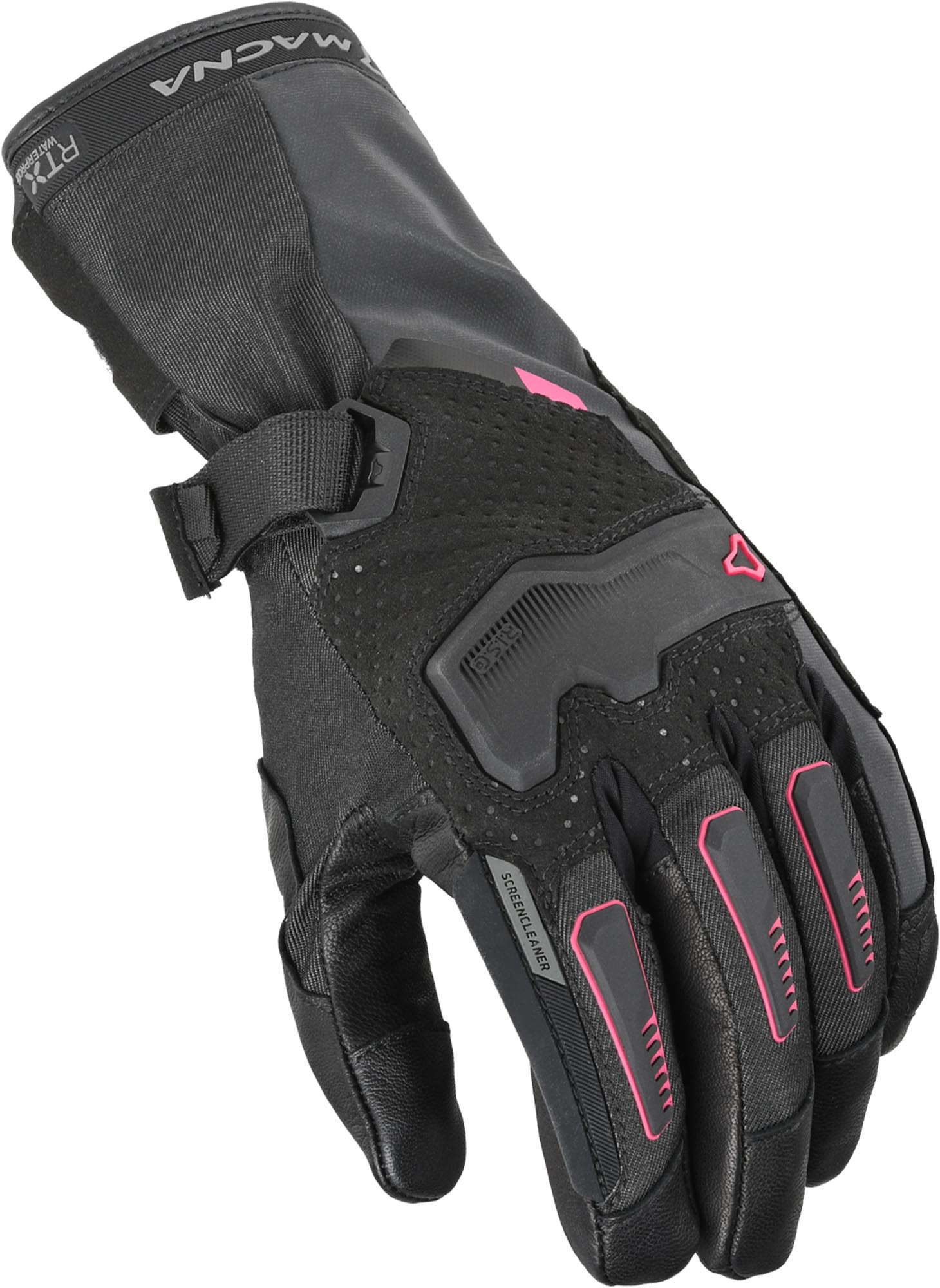 Macna Terra RTX 2.0 waterdichte dames motorhandschoenen zwart/roze S Figuur 1